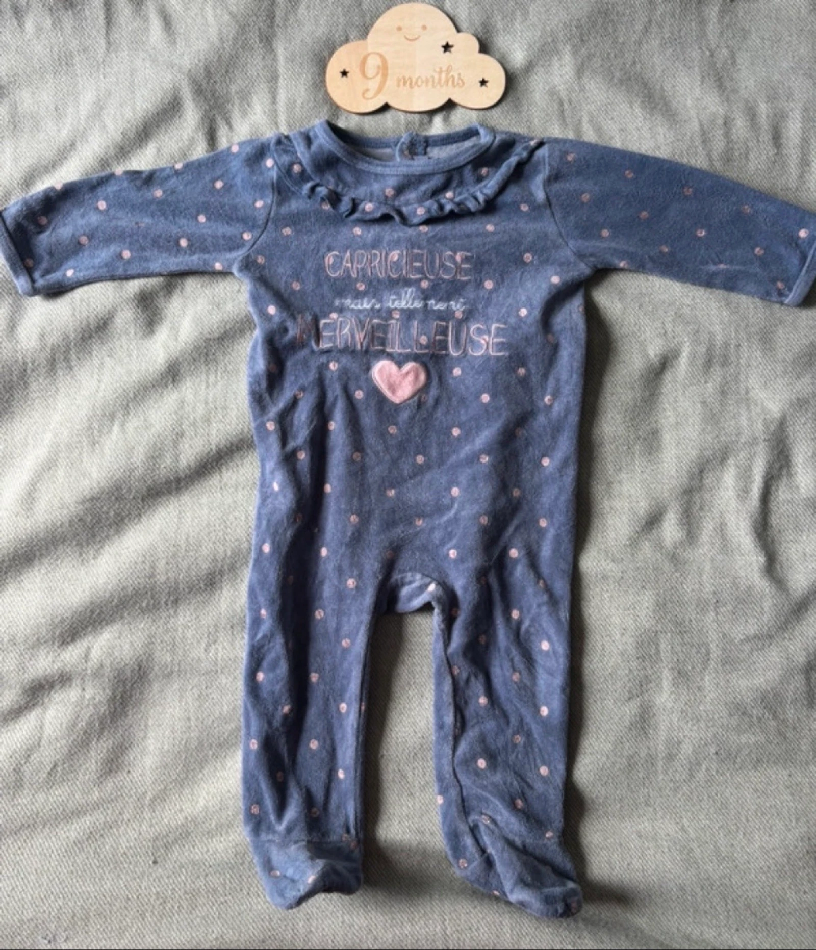 246/ Pyjama 1 pièce bébé - Gémo - 9 mois 